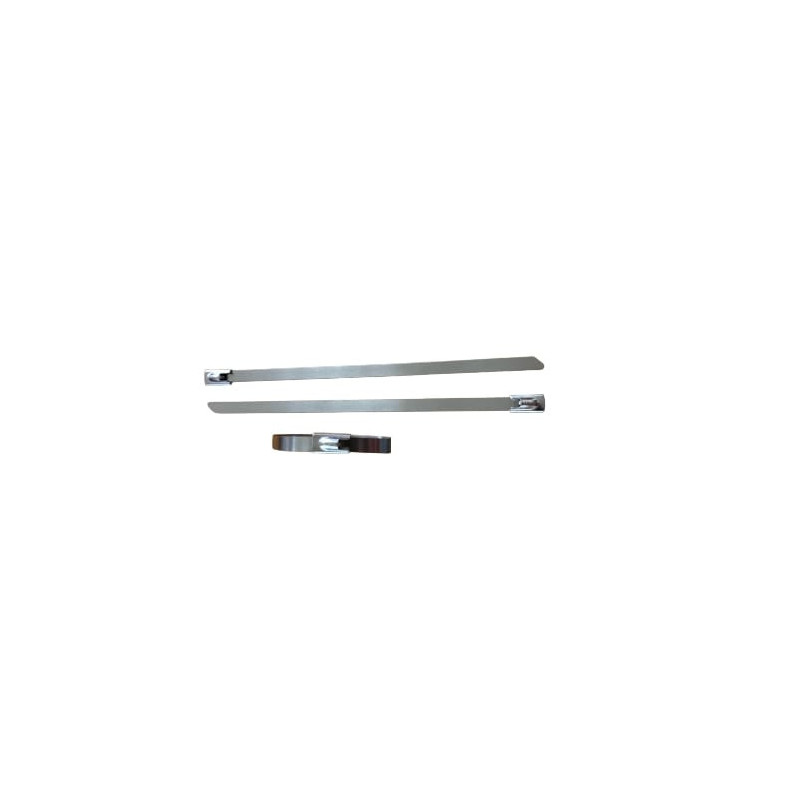 Colliers et liens de serrage. Acier 291 - 266 x 4,6 mm - Métallique - Sachet de 100 Colliers
