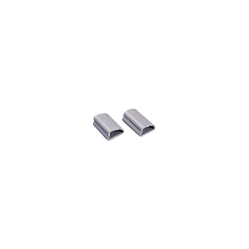 Clips, embase adhésive - 20 x 18,5 mm - Gris - Sachet de 100 Embases adhésives