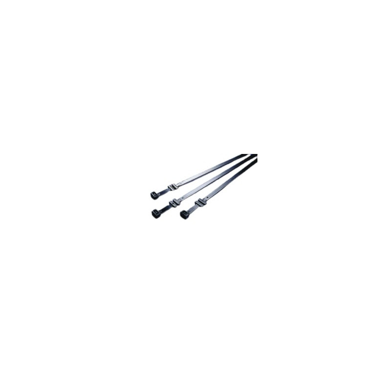 Fixations chemin de câble - 320 x 7,6 mm  - Noir - Sachet de 100 Colliers