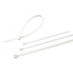 Colliers et liens de serrage. Ignifugé UL94-VO - 300 x 4,8 mm  - Naturel - Sachet de 100 Colliers