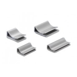Clips, embase adhésive - 25 x 24 mm  - Naturel - Sachet de 100 Embases adhésives