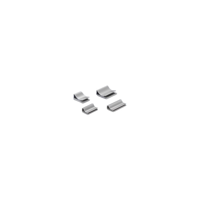 Clips, embase adhésive - 20 x 13 mm  - Naturel - Sachet de 100 Embases adhésives