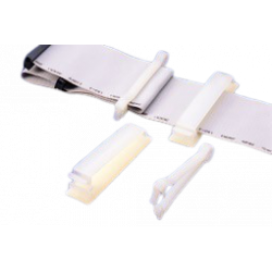 Clips, embase adhésive - 77,5 x 19,3 mm  - Naturel - Sachet de 100 Embases adhésives