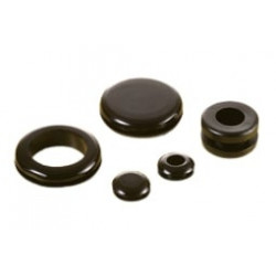 Passe-fil type ¼illet - 10,2 x 5 mm - Noir - Sachet de 100 Passe-fils