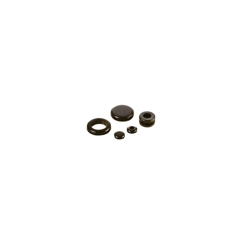 Passe-fil type ¼illet - 15,5 x 7,8 mm - Noir - Sachet de 100 Passe-fils