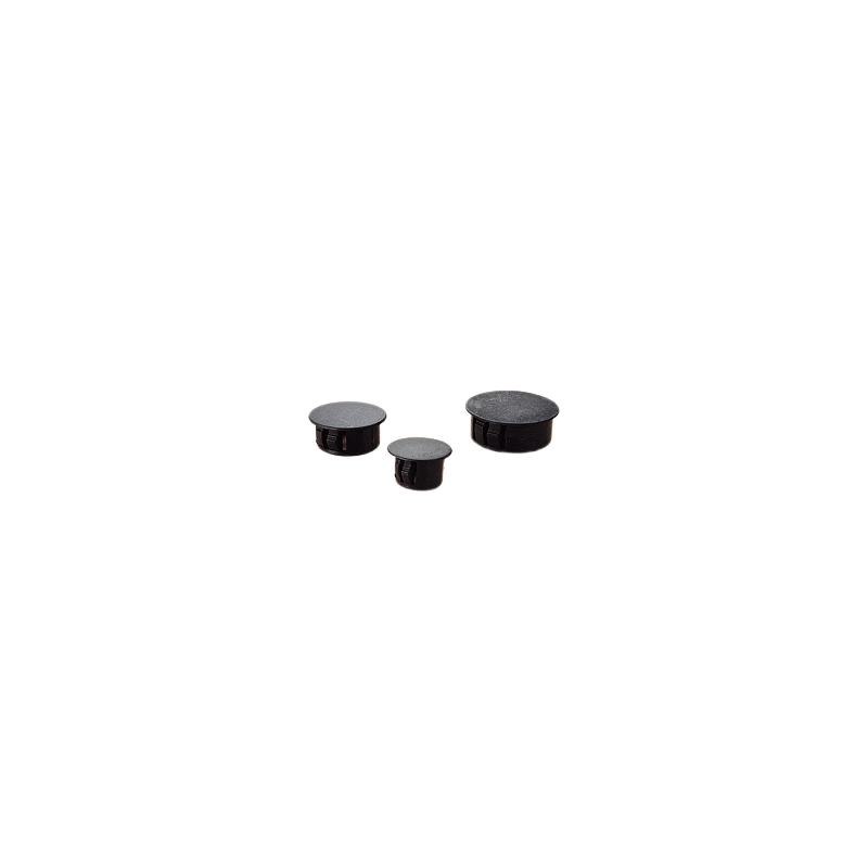 Bouchon - 19,5 x 10 mm - Noir - Sachet de 100 Bouchons