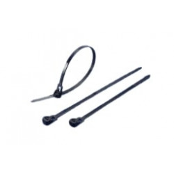 Colliers et liens de serrage. Réutilisable - 250 x 4,5 mm - Noir - Sachet de 100  Colliers
