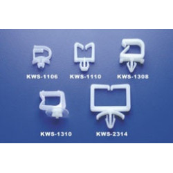 Clips - 14,4 x 13,7 mm - Naturel - Sachet de 100 Clips