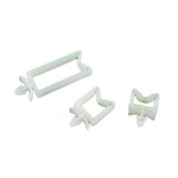Clips - 26,2 x 11 mm - Naturel - Sachet de 100 Clips