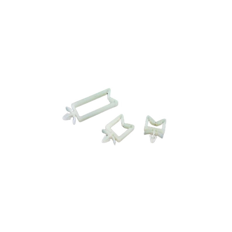 Clips - 26,2 x 11 mm - Naturel - Sachet de 100 Clips