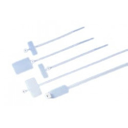 Colliers et liens de serrage 200x4,6 mm Marquage Dessous 28x13 mm Naturel - Sachet de 100  Colliers