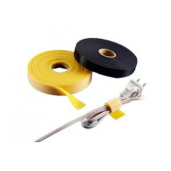 Colliers et liens de serrage. Auto-agrippant  - 10000 x 20 mm - Vert - Rouleau de 10 Colliers