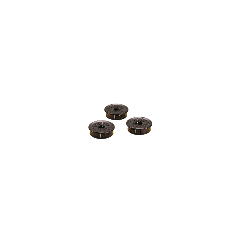 Bouchon - 10 x 24 mm - Noir - Sachet de 100 Bouchons