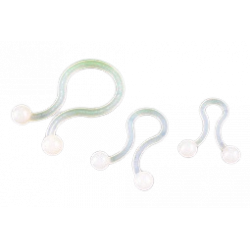 Attache-câbles Torsadé - 26,2 x 8,1 mm - Naturel - Sachet de 100 Attaches torsadées