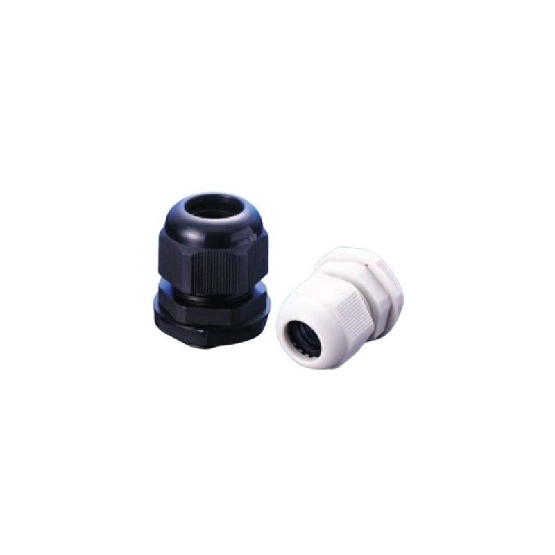 Presse-étoupe avec contre écrou - 12.5 mm -  PG7 - Noir - Sachets de 50 Presse-étoupes