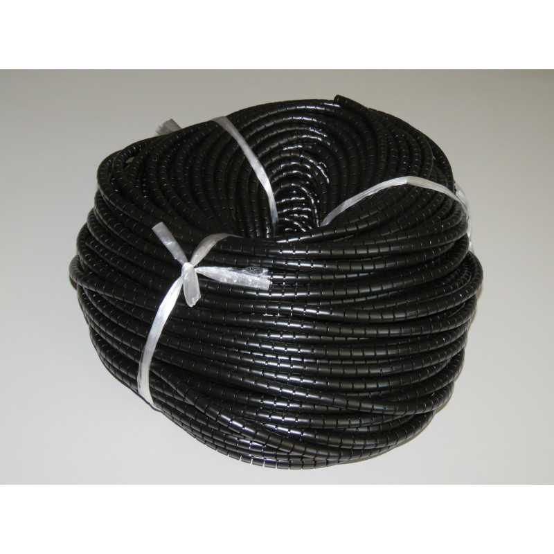 Gaine Flash. Ignifugé UL94V-0 - 100 m x 8 mm - Noir - Bobine de 100 m